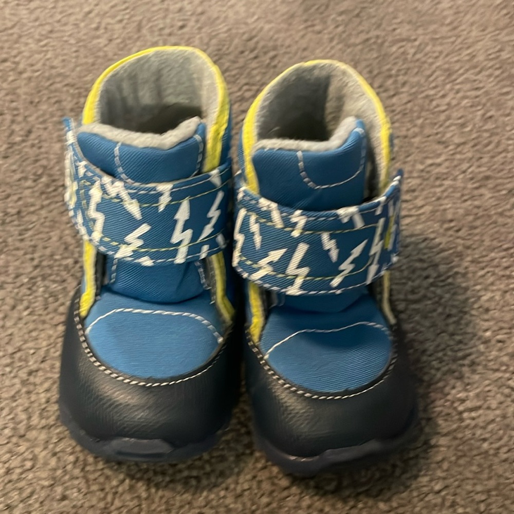 See Kai Run Blue and Yellow Kids Boots